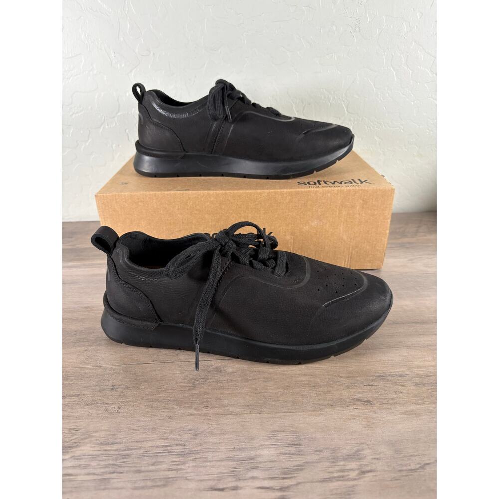 SoftWalk Stella Women's Black‎ NuBuck Platform Sneaker Size 7.5 NIB